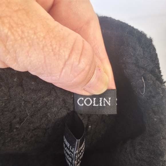 Size 8 vintage Suede Colin Stuart Wedge Leather Boots Lace Up Detail Winter Fall - Picture 5 of 16